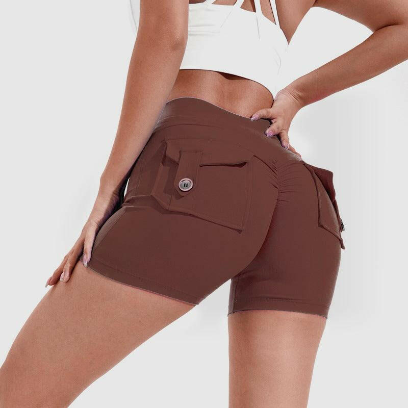Pocketed High-Waist Shorts - My Store