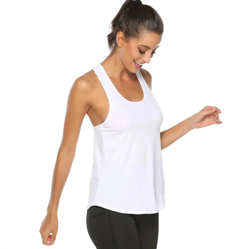 Sporty Elegance: Backless Yoga Tank - My Store