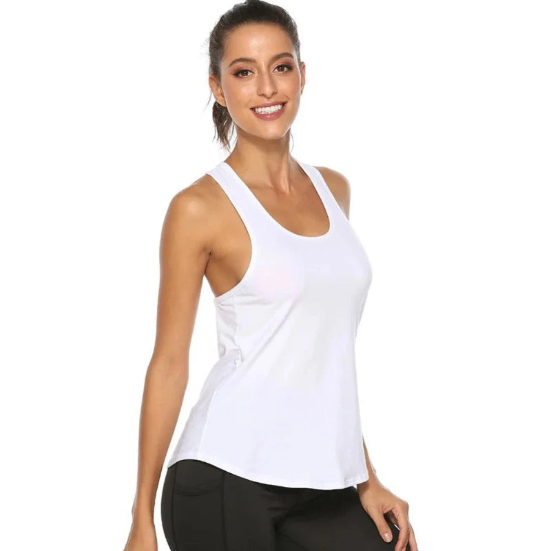 Sporty Elegance: Backless Yoga Tank - My Store