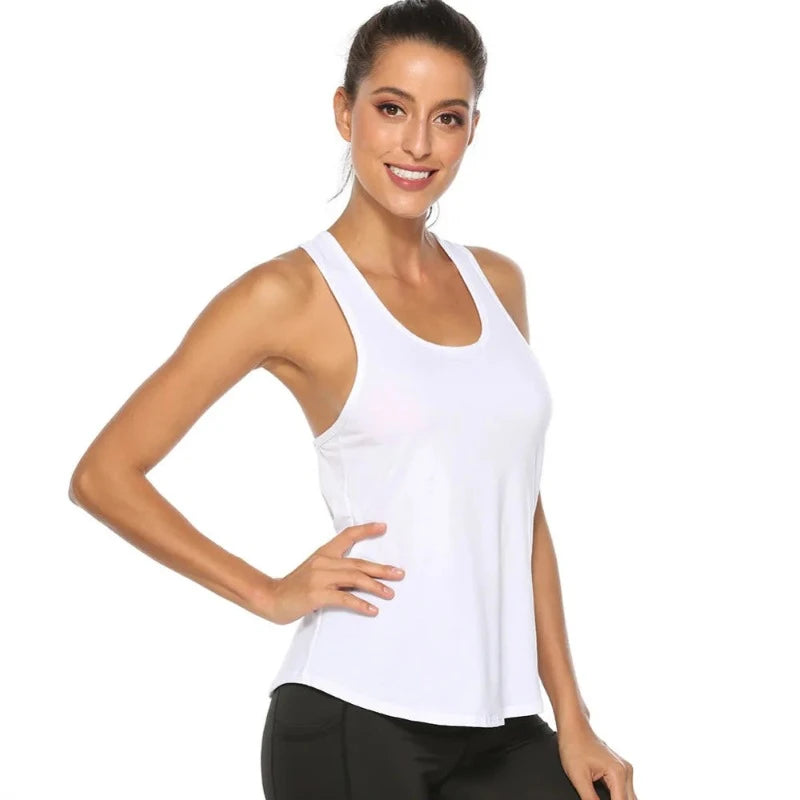 Sporty Elegance: Backless Yoga Tank - My Store