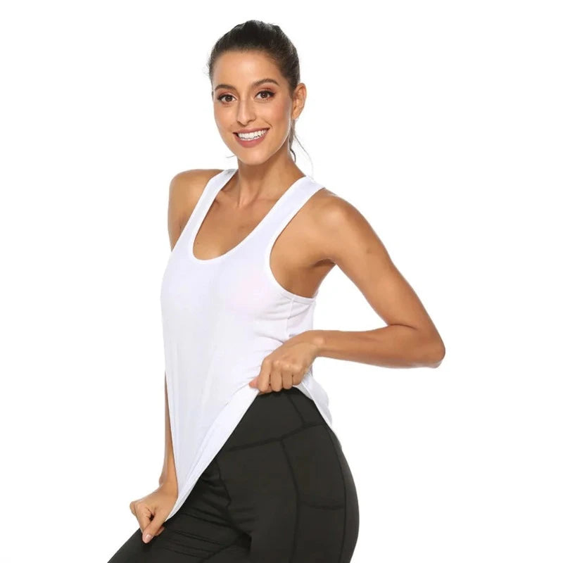 Sporty Elegance: Backless Yoga Tank - My Store