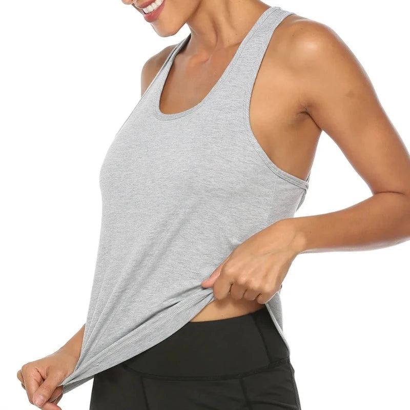 Sporty Elegance: Backless Yoga Tank - My Store