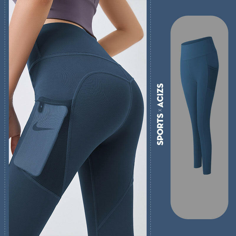 Pocketed Tummy Control Yoga Leggings - My Store