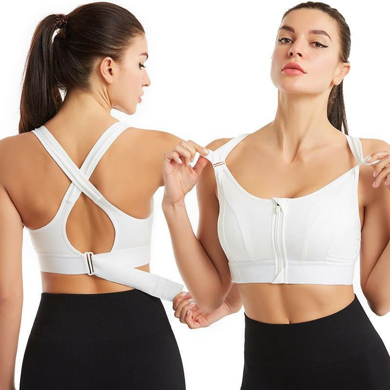 Zipper Sports Bra - My Store