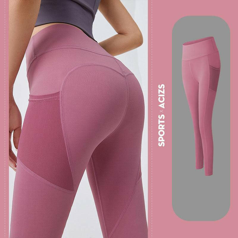 Pocketed Tummy Control Yoga Leggings - My Store