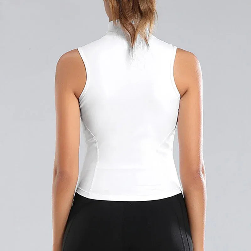 Zip-Up: Sleek Sleeveless Sweat Vest - My Store