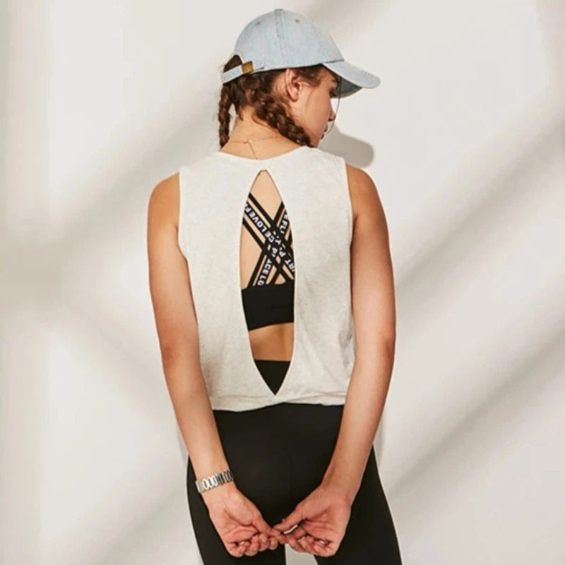 Open Back Yoga Tank - My Store