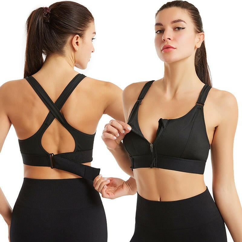 Zipper Sports Bra - My Store