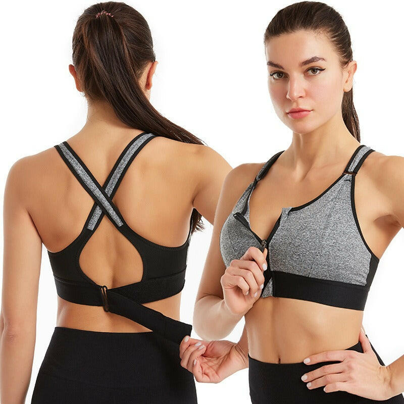 Zipper Sports Bra - My Store