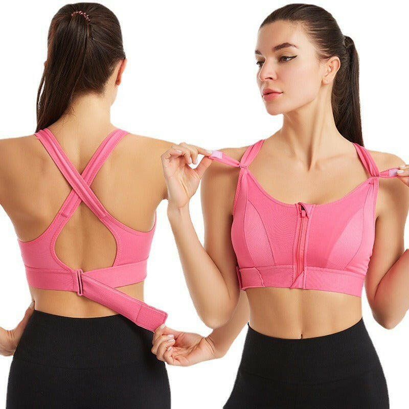 Zipper Sports Bra - My Store