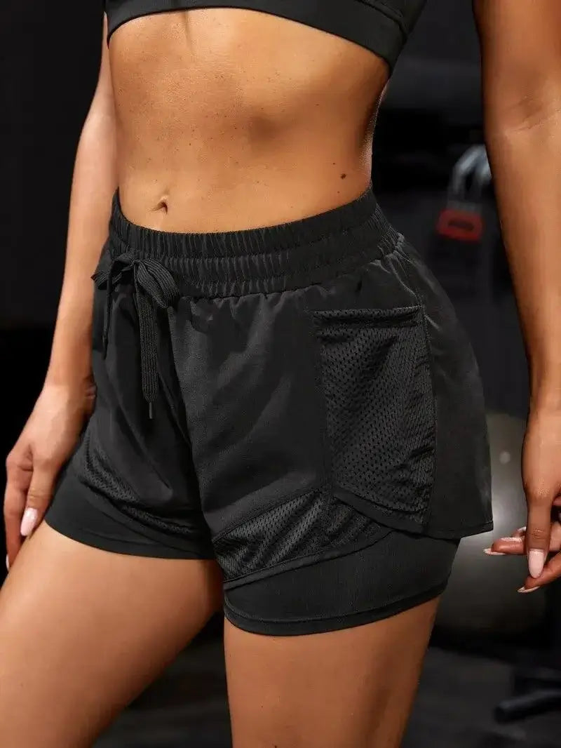 Pocketed Elastic Sports Shorts - My Store