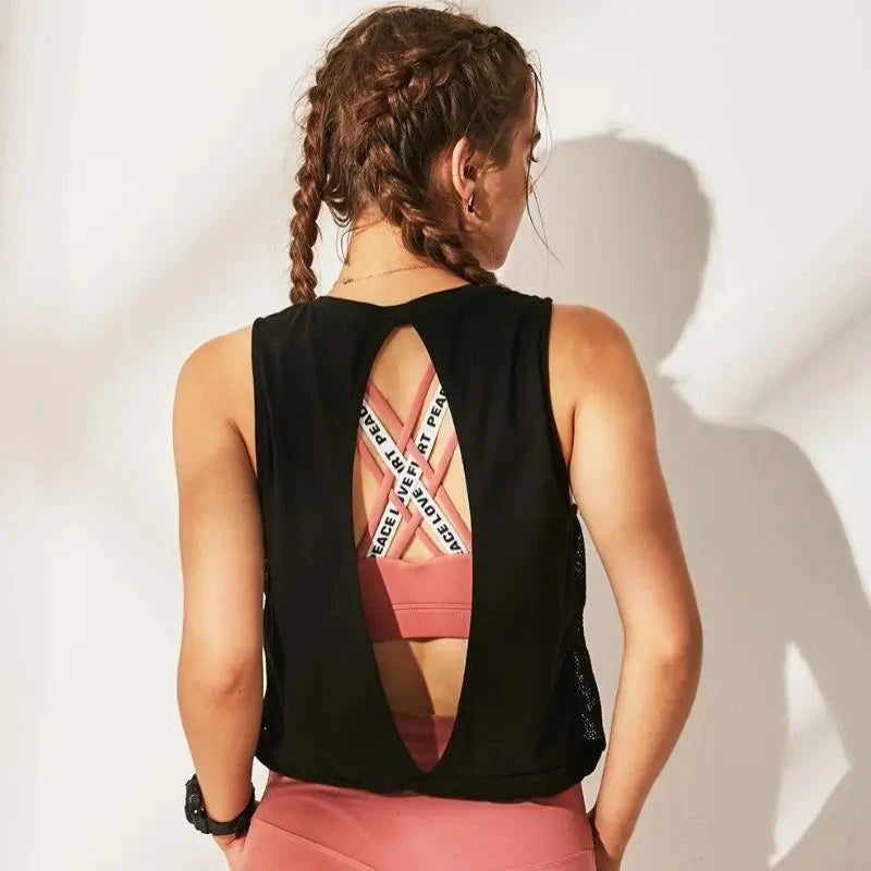 Open Back Yoga Tank - My Store