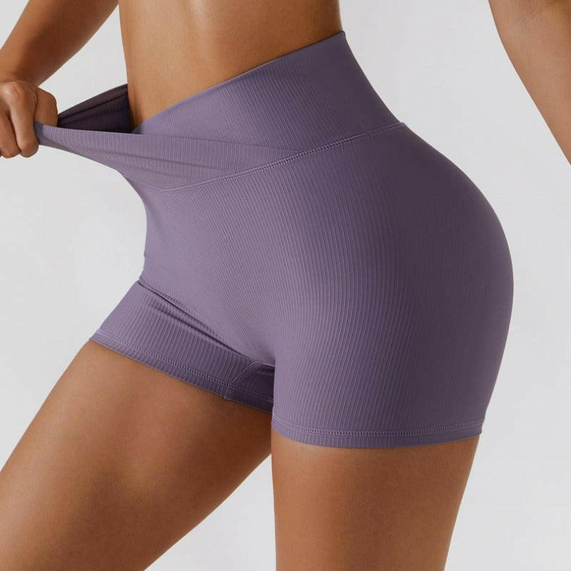 Anti-Glare Stretch Yoga Shorts - My Store