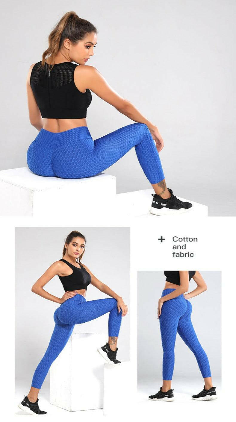 Bubble High Waist Yoga Leggings - My Store