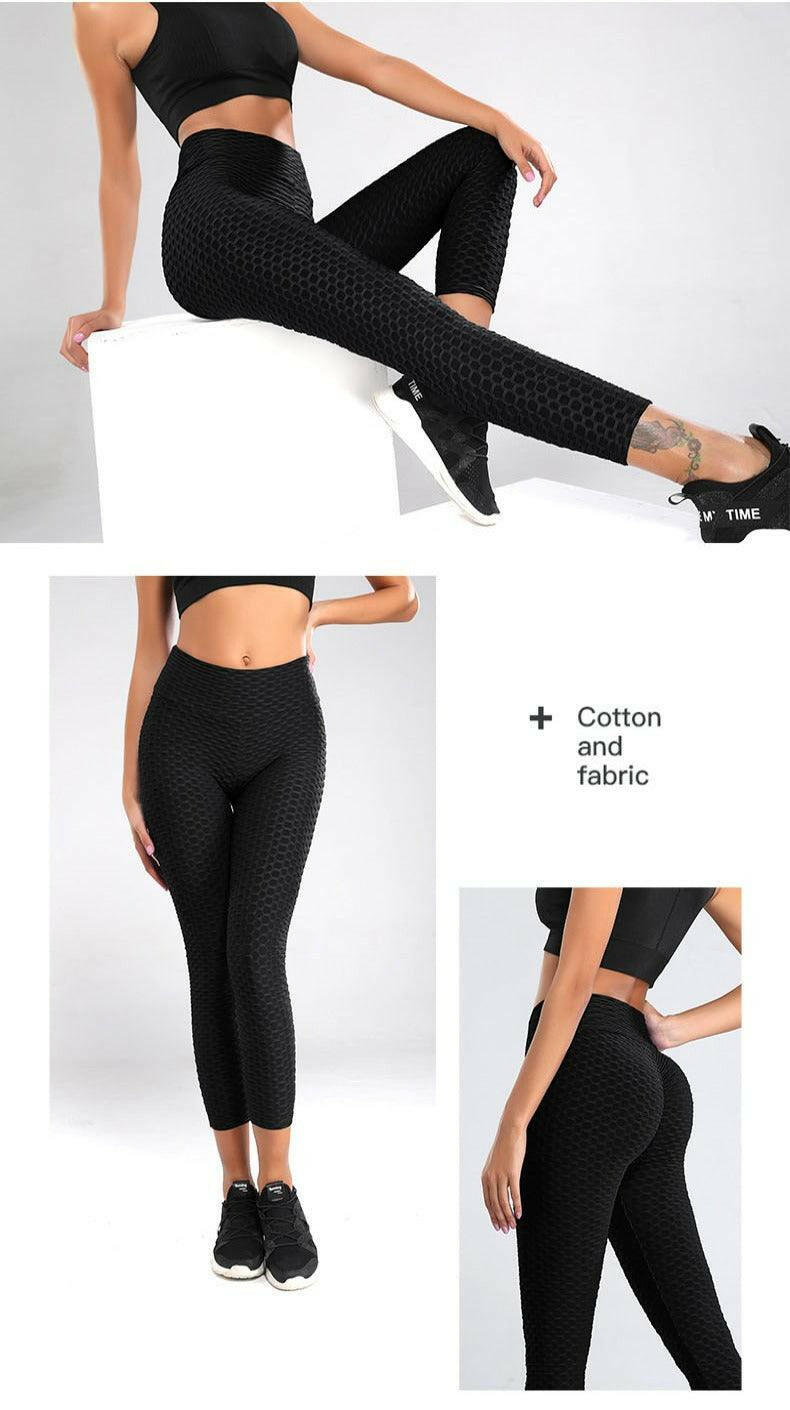 Bubble High Waist Yoga Leggings - My Store