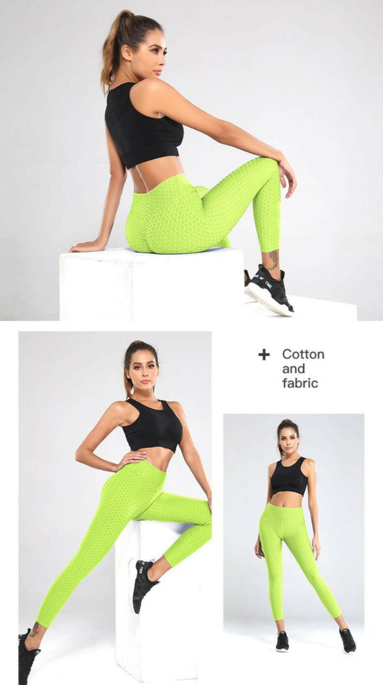 Bubble High Waist Yoga Leggings - My Store