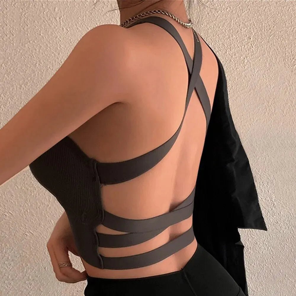 Cross-Back Sports Bralette - My Store