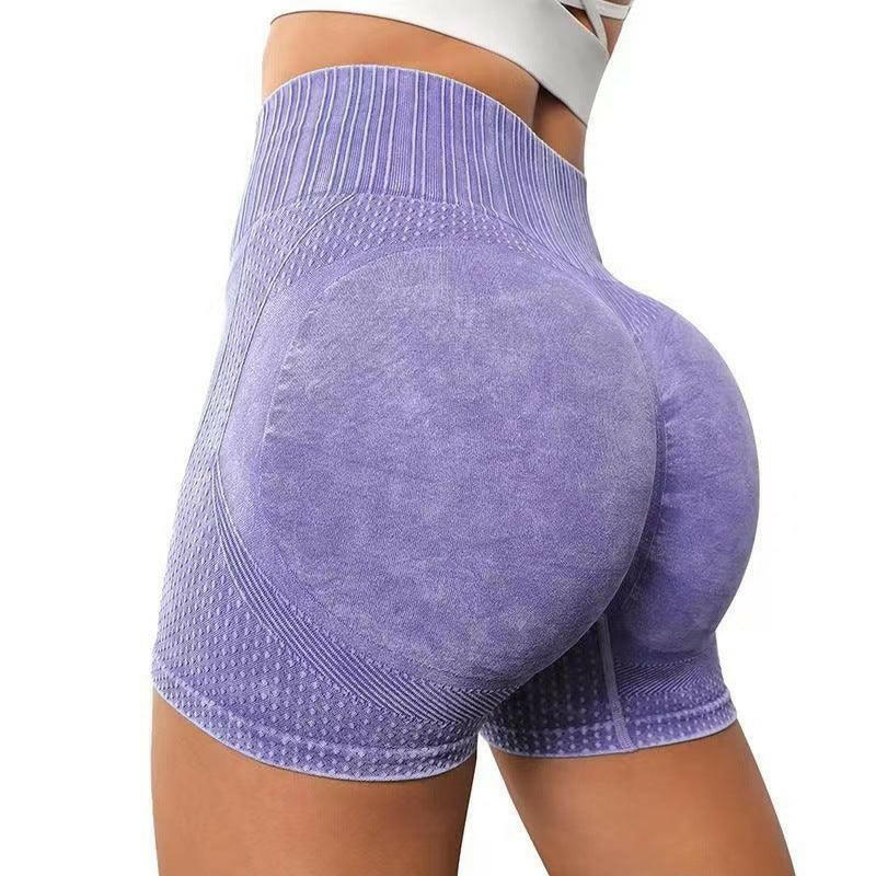 High-Waist Yoga Shorts - Seamless, Elastic, Gym Ready - My Store