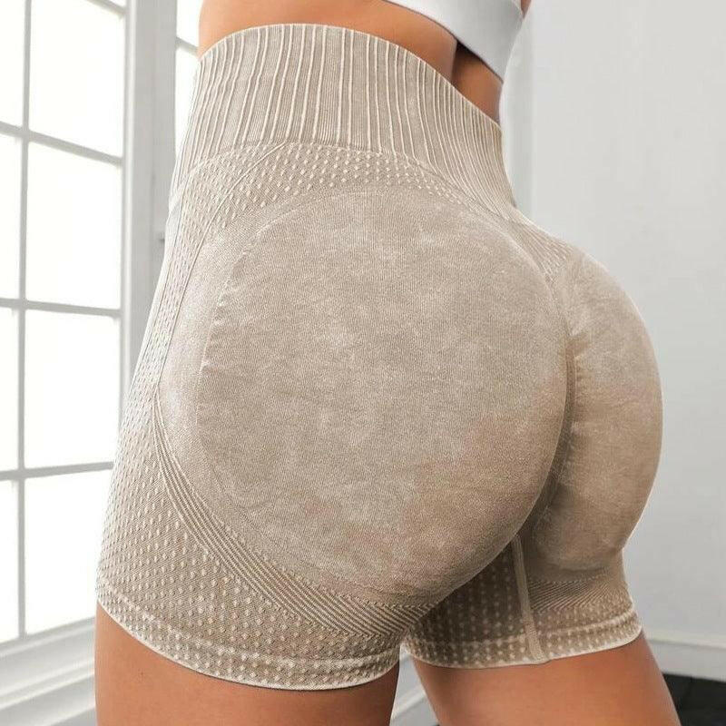 High-Waist Yoga Shorts - Seamless, Elastic, Gym Ready - My Store