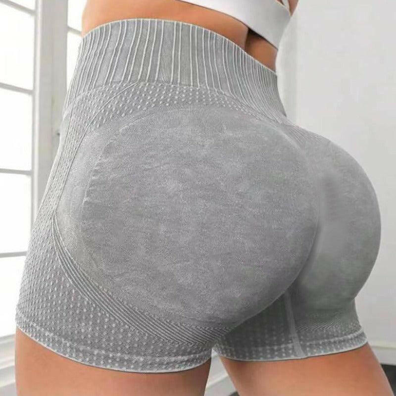 High-Waist Yoga Shorts - Seamless, Elastic, Gym Ready - My Store