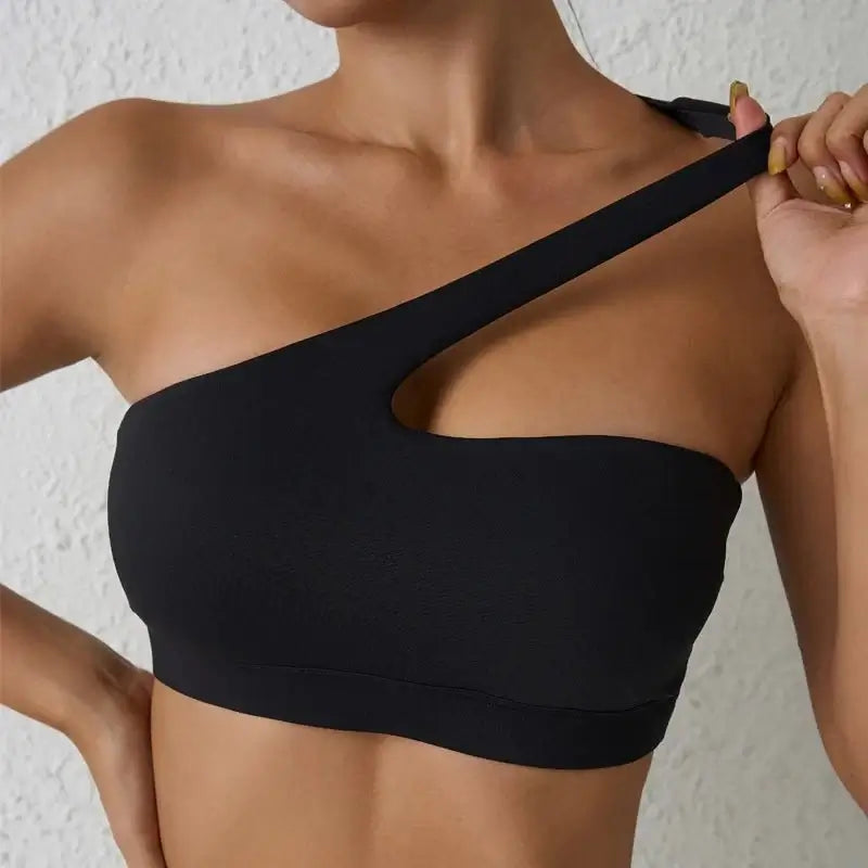 One-Shoulder Fitness Bra - My Store