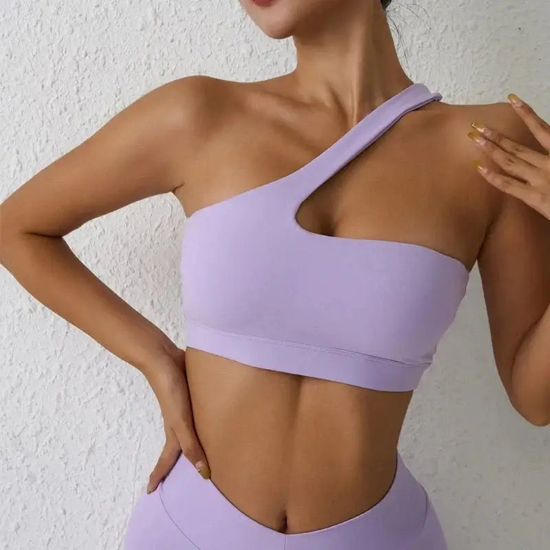 One-Shoulder Fitness Bra - My Store