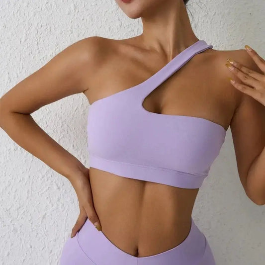 One-Shoulder Fitness Bra - My Store